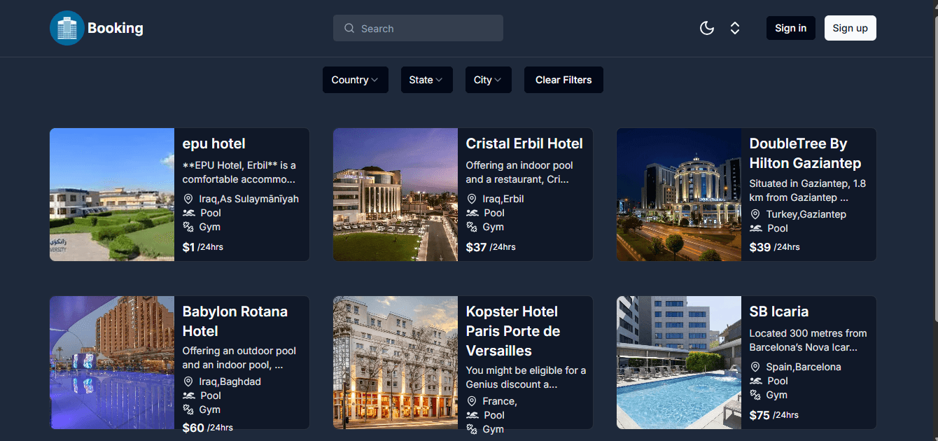 Booking System
